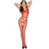 PASSION - WOMAN BS032 BODYSTOCKING ROJO TALLA ÚNICA