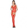 PASSION - WOMAN BS038 BODYSTOCKING ROJO TALLA ÚNICA