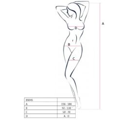 Alternative view of PASSION - WOMAN BS045 BODYSTOCKING NEGRO TALLA ÚNICA