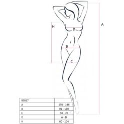 PASSION - WOMAN BS027 BODYSTOCKING ESTILO VESTIDO NEGRO TALLA ÚNICA - piKanteo | Despierta tu lado más piKante