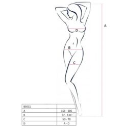 PASSION - WOMAN BS031 BODYSTOCKING NEGRO TALLA ÚNICA - piKanteo | Despierta tu lado más piKante