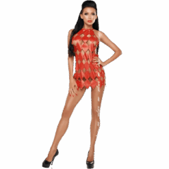 ME-SEDUCE - GWEN VESTIDO ESPALDA DESCUBIERTA ROJO L/XL
