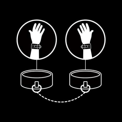 FETISH SUBMISSIVE - ESPOSAS CUERO VEGANO CON FORRO DE NEOPRENO - Imagen 8