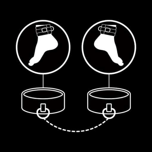 FETISH SUBMISSIVE - ESPOSAS TOBILLOS CUERO VEGANO CON FORRO DE NEOPRENO - Imagen 8