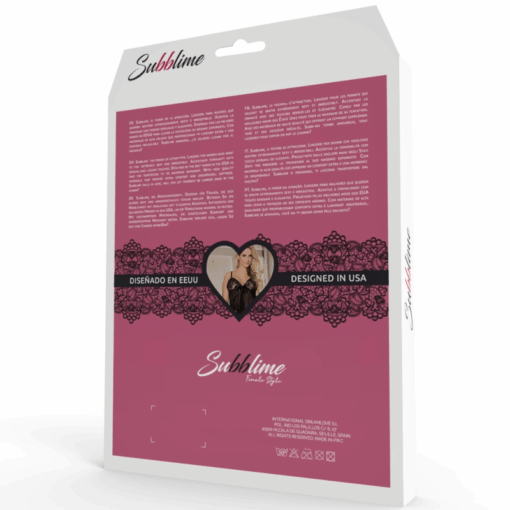 SUBBLIME - FETISH CORSET CORREAS CRUZADAS L/XL - Imagen 4