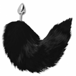 Alternative view of DARKNESS - PLUG ANAL SILVER 8 CM CON COLA NEGRO