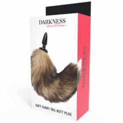 DARKNESS - COLA NATURAL CON PLUG ANAL SILICONA 10 CM - piKanteo | Despierta tu lado más piKante