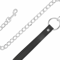 DARKNESS - COLLAR CONFORTABLE DE POSTURA CON CADENA LEATHER - piKanteo | Despierta tu lado más piKante