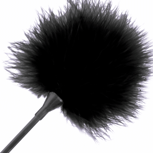DARKNESS - PLUMA ESTIMULADORA NEGRO 42 CM - Imagen 2