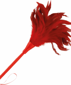 DARKNESS - PLUMA ESTIMULADORA ROJO 24CM
