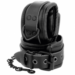DARKNESS - ESPOSAS AJUSTABLES TOBILLOS LEATHER NEGRO - piKanteo | Despierta tu lado más piKante