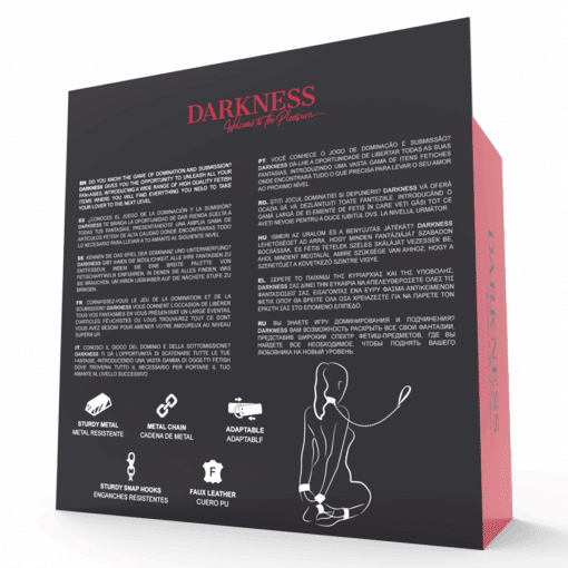 DARKNESS - ESPOSAS Y COLLAR DE CUERO NEGRO - Imagen 11
