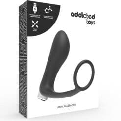 ADDICTED TOYS - VIBRADOR PROSTÁTICO RECARGABLE MODEL 1 - NEGRO - piKanteo | Despierta tu lado más piKante