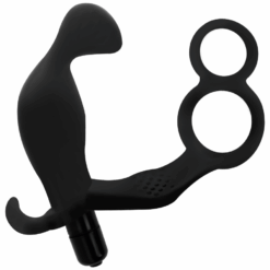 ADDICTED TOYS - PLUG ANAL CON ANILLA DOBLE PENE Y TESTÍCULOS NEGRO - piKanteo | Despierta tu lado más piKante