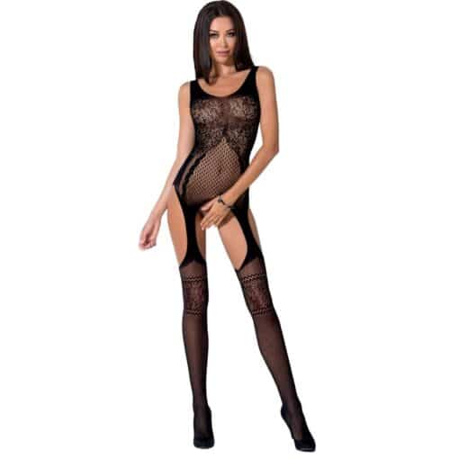 PASSION - WOMAN BS061 BODYSTOCKING NEGRO TALLA ÚNICA - Imagen 2