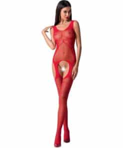 PASSION - WOMAN BS061 BODYSTOCKING ROJO TALLA ÚNICA