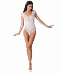 PASSION - WOMAN BS064 BODYSTOCKING BLANCO TALLA ÚNICA