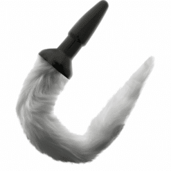 Alternative view of DARKNESS - PLUG ANAL SILICONA CON COLA GRIS