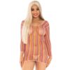 LEG AVENUE - VESTIDO CORTO MULTICOLOR TALLA ÚNICA - piKanteo | Despierta tu lado más piKante