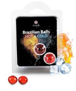 SECRETPLAY - BRAZILIAN BALLS EFECTO CALOR & FRIO  2 UNIDADES