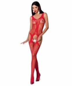 PASSION - WOMAN BS072 BODYSTOCKING TALLA ÚNICA ROJO