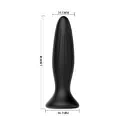 MR PLAY - PLUG ANAL VIBRADOR NEGRO RECARGABLE - piKanteo | Despierta tu lado más piKante