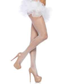 LEG AVENUE - MEDIAS PANTYHOUSE BLANCO PLUS SIZE