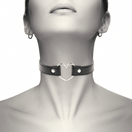 COQUETTE CHIC DESIRE - COLLAR CUERO VEGANO ACCESORIO WOMAN CORAZÓN - Imagen 2