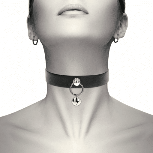 COQUETTE CHIC DESIRE - COLLAR CUERO VEGANO ACCESORIO WOMAN CASCABEL/ARO - Imagen 2