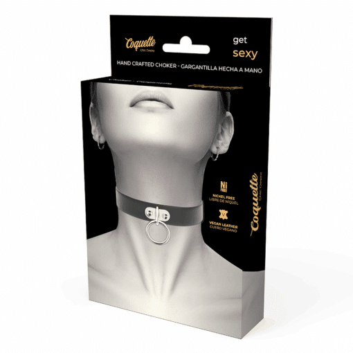 COQUETTE CHIC DESIRE - COLLAR CUERO VEGANO ACCESORIO WOMAN FETISH - Imagen 5