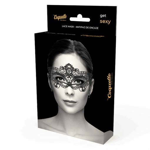 COQUETTE CHIC DESIRE - ANTIFAZ ENCAJE NEGRO FINO - Imagen 5