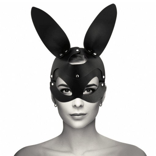 COQUETTE CHIC DESIRE - MASCARA CUERO VEGANO CON OREJAS DE CONEJO - Imagen 2