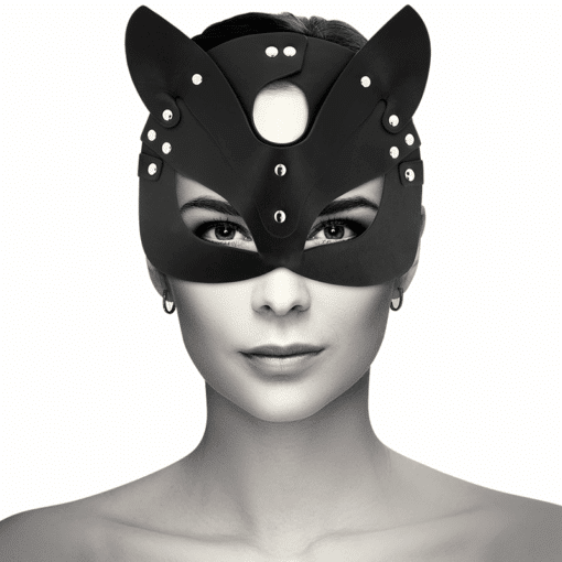 COQUETTE CHIC DESIRE - MASCARA CUERO VEGANO CON OREJAS DE GATO - Imagen 2