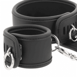 FETISH SUBMISSIVE - COLLAR Y ESPOSAS CUERO VEGANO CON FORRO DE NEOPRENO - piKanteo | Despierta tu lado más piKante