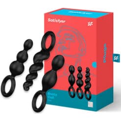 SATISFYER - ANAL PLUGS SET 3 PCS NEGRO - piKanteo | Despierta tu lado más piKante