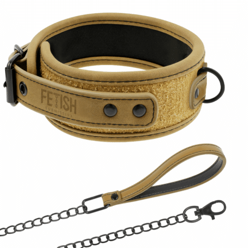 FETISH SUBMISSIVE ORIGEN - COLLAR CON CADENA CON FORRO DE NEOPRENO - Imagen 2