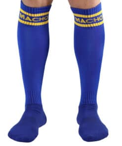 MACHO - CALCETINES LARGOS TALLA ÚNICA AZUL