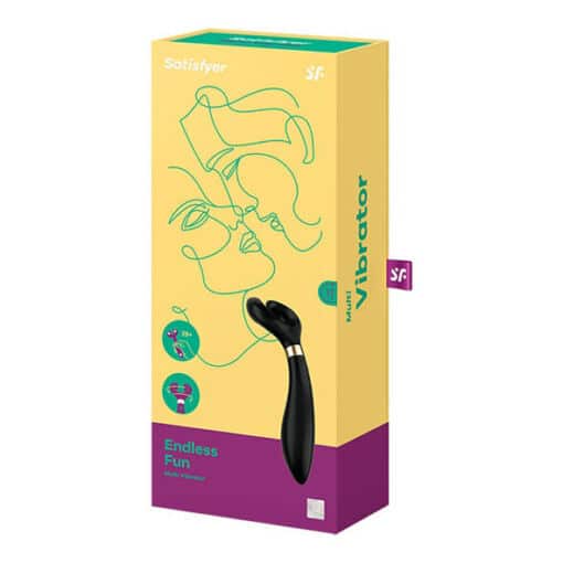 SATISFYER - ENDLESS FUN MULTI VIBRADOR 3 NEGRO - Imagen 2