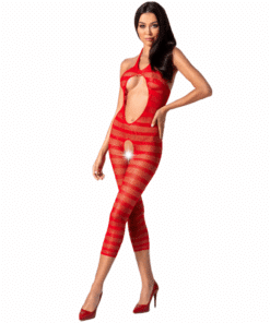 PASSION - WOMAN BS081 BODYSTOCKING ROJO TALLA ÚNICA