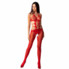 PASSION - WOMAN BS084 BODYSTOCKING ROJO TALLA ÚNICA