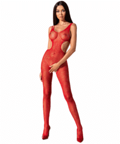 PASSION - WOMAN BS085 BODYSTOCKING ROJO TALLA ÚNICA