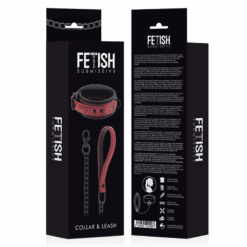 FETISH SUBMISSIVE DARK ROOM - COLLAR CON CADENA CON FORRO DE NEOPRENO - piKanteo | Despierta tu lado más piKante