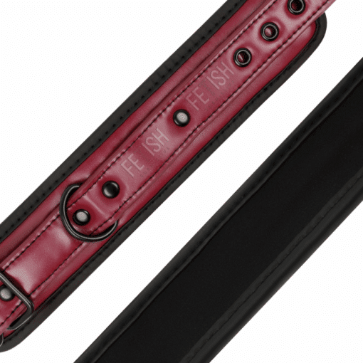 FETISH SUBMISSIVE DARK ROOM -  ESPOSAS TOBILLOS CUERO VEGANO CON FORRO DE NEOPRENO - Imagen 6