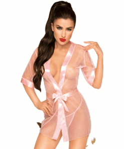PENTHOUSE - MIDNIGHT MIRAGE PEIGNOIR ROSA XL