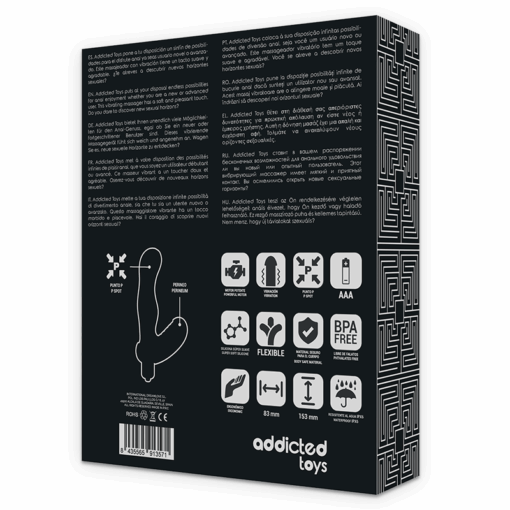 ADDICTED TOYS - ESTIMULADOR ANAL PROSTATA SILICONA P-SPOT VIBE - Imagen 7