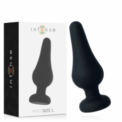 Comprar INTENSE - ANAL PLUG PIPO L SILICONE NEGRO 13 CM al mejor precio - Envíos Discretos
