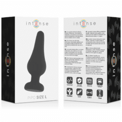 Comprar INTENSE - ANAL PLUG PIPO L SILICONE NEGRO 13 CM al mejor precio - Envíos Discretos