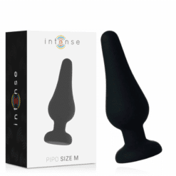 Comprar INTENSE - ANAL PLUG PIPO M SILICONE NEGRO 11 CM al mejor precio - Envíos Discretos