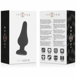 Comprar INTENSE - ANAL PLUG PIPO M SILICONE NEGRO 11 CM al mejor precio - Envíos Discretos