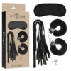 Comprar INTENSE - FETISH SET ERÓTICO 1 CON ESPOSAS, ANTIFAZ Y LÁTIGO DE CUERO VEGANO al mejor precio - Envíos Discretos